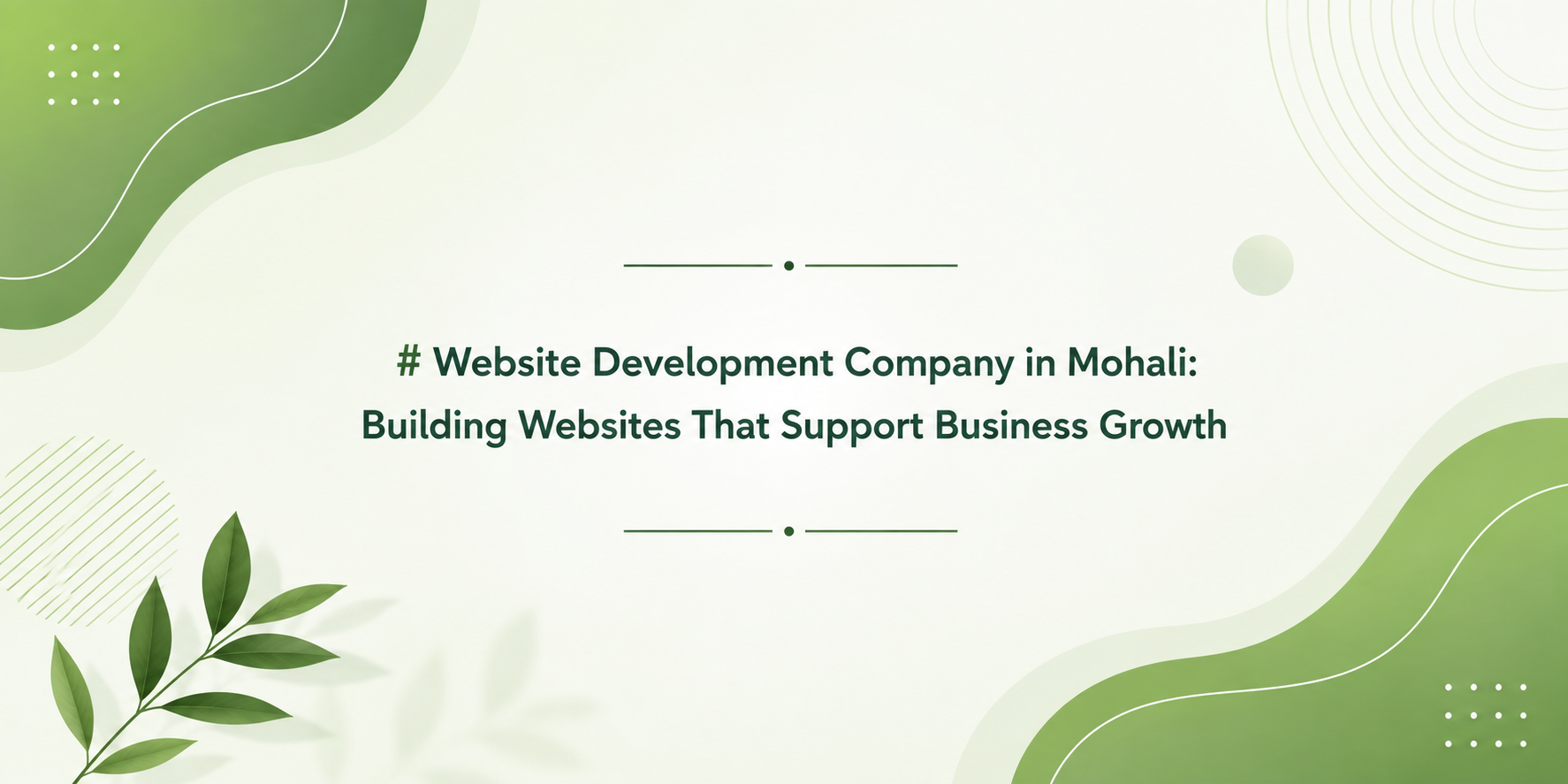 Website Devlopement Company in Mohali