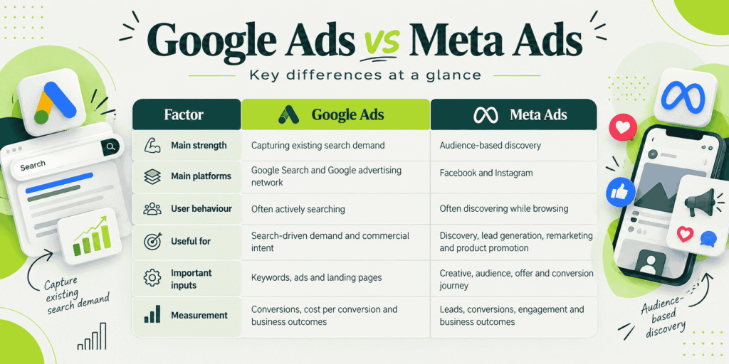 google ads vs meta ads